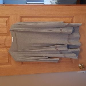 Gray cardigan